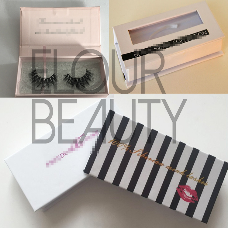 Excellent 3D real mink eyelashes with magnetic boxes wholesale EA30